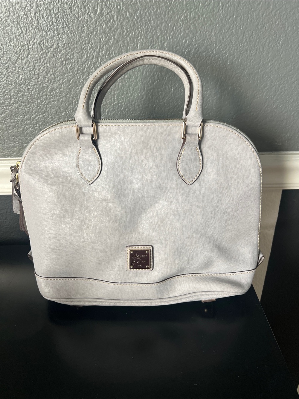 Dooney & Bourke Light Gray Dome Satchel